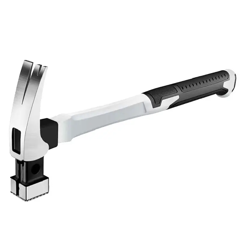 Square Fiber Claw Hammer Plastic Coated Fiber Handle Carpenter's hammer Suction Nail Hammer