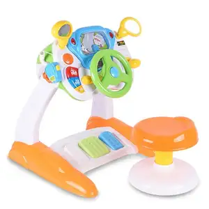 Simulation éducative préscolaire bébé jouets conducteur enfants volant jouet avec son réaliste et siège de voiture