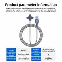 Kabel OSS W237 IDFU 3 in 1 DFU Kabel Teknik Plug and Play untuk iPhone Samsung Mode Flashing Satu Klik Alat Perawatan