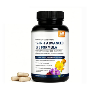 Complément Oculaire Adulte Formule 15-en-1 Lutéine Oméga-3 Safran en Capsules Favorise la Clarté et la Sharpness Visuelles - Product Image 1