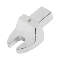 Clé à molette ouverte argentée 8-32mm, clé à insertion 9x12mm, en acier au chrome-vanadium, outil de torsion métrique pour maintenance mécanique