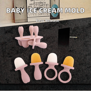 Cấp thực phẩm Silicone bé trái cây Feeder núm vú trẻ sơ sinh khay kem sữa mẹ Popsicle khuôn Gậy mọc răng cứu trợ công cụ - Product Image 3