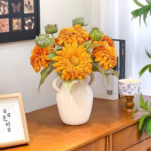 Arreglo de flores artificiales de girasol, flores de seda impermeables, estilo moderno para decoración del hogar, accesorios para bodas - Product Image 2
