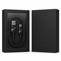 Kabel Pengisian Cepat USB-C ke USB-C 60W 1m 48-Spindle Nylon Braided, Kabel Sinkronisasi Data PD, Kabel Tipe-C Tahan Lama