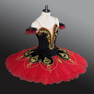 Harlequinadeバレエコスチューム女の子用コロンバイン人形クラシックチュチュバレエコスチュームハーレクインスタイルチュチュドレス女性 - Product Image 4