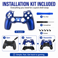 Coque de remplacement pour manette PS4 Slim - Accessoire de console de jeu
