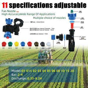 Buse de pulvérisation agricole à jet plat en plastique anti-goutte pour pulvérisateur à flèche de drone, système d'irrigation de jardin/ferme - Product Image 5