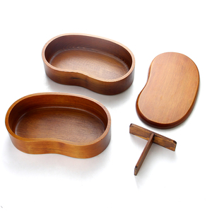 Wholesale Portable Wood School Lunch Box for Kids Bento Box Accessories Forks and Spoons