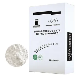 Çin alçı sıva kalıplama tozu beta alçı tozu 50kg torba alçı tarım alçı tozu tebeşir