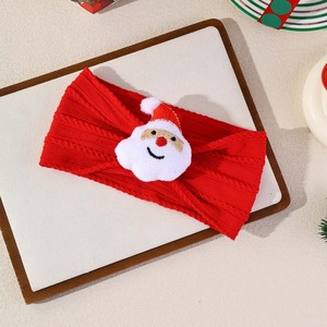 Offre Spéciale noël nouveau-né Jacquard haut noeud enfants mode cheveux accessoires bébé doux élastique bandeau filles quotidien mignon <span class=keywords><strong>Turban</strong></span> - Product Image 6