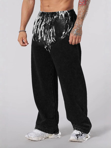 <span class=keywords><strong>Completo</strong></span> Sportivo da <span class=keywords><strong>Uomo</strong></span> in Cotone Traspirante Termico, Maglia a Maniche Corte e Pantaloni con Stampa - Product Image 1