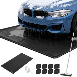Tapis de garage, tapis de confinement pour sous la voiture avec bord surélevé, imperméable, antidérapant, PVC robuste pour le sol contre la <span class=keywords><strong>neige</strong></span> - Product Image 1