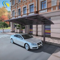 Abri de voiture en métal à double alliage d'aluminium Système d'abri de voiture personnalisé Abri de voiture en aluminium en porte-à-faux facile à bricoler Extérieur pour stationnement de voiture