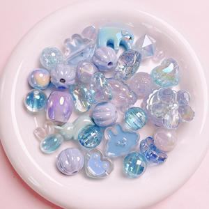 Perles en lucite multicolores et multiformes, forme irrégulière, pour la fabrication de chaînes de téléphone portable, de porte-clés, accessoires faits à la main - Product Image 4