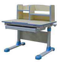 Bureau d'apprentissage moderne en bois pour enfants, réglable en hauteur, ergonomique, type évolutif, pour la maison, le bureau et la chambre