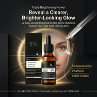 Sérum éclaircissant pour le visage 5 % Niacinamide avec vitamine C et Alpha Arbutin pour les soins quotidiens de la peau et les instituts de beauté