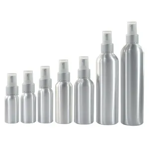 Empty Container 30ml 50ml 60ml 80ml 100ml 120ml 150ml 200ml 250ml 300ml Refillable Perfume Atomizer Aluminum Spray Bottle