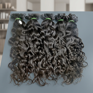 Meilleures ventes : Lots de cheveux humains vierges 100 % naturels, double trame machine, vente en gros, cheveux bouclés profonds - Product Image 2
