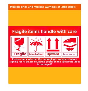 Nhà Máy bán hàng trực tiếp của PVC Pet cảnh báo dấu hiệu dán mong manh nhiệt độ cao nguy hiểm không chạm vào Acrylic dính giấy & phim - Product Image 4