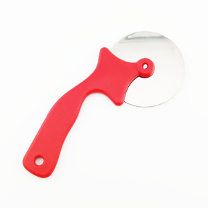 Red <b>Pizza</b> Cutter Stainless Steel Non Slip Handle Baking <b>Tool</b> For <b>Pizza</b> Cheese Cutting - Product Image 4