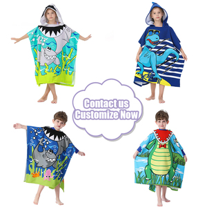 Toallas de Baño <span class=keywords><strong>para</strong></span> Niños, Toallas de Microfibra Suaves y Ligeras de Secado Rápido <span class=keywords><strong>para</strong></span> Niñas y Niños Pequeños, Toalla Poncho con Capucha Personalizada, Toallas de Playa <span class=keywords><strong>para</strong></span> Niños - Product Image 4