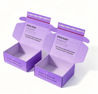 Boîte en carton pliable recyclable avec couvercle rabattable, impression couleur, emballage pour produits cosmétiques et accessoires de soins de la peau en vente au détail