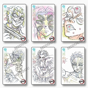 Tableau d'art Shikishi d'anime japonais, style onirique, bords dorés, impression couleur, coins carrés, en papier, objet de collection pour salle de jeux - Product Image 5