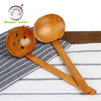 Cuillère en bois pour fondue et nouilles Lamian, cuillère de buffet, cuillère de cuisine en bois personnalisée pour restaurant, vente chaude en usine