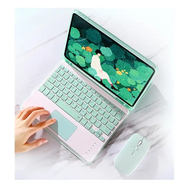 Case With Backlight Keyboard for iPad 10.2 10.9 11 Inch Tablet Cover Touchpad Keyboard Mouse Combos Silicone Protective Shell