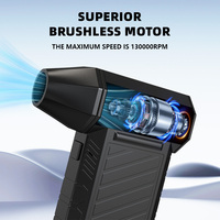 Ventilateur mini-jet turbo sans balais haute vitesse électrique 150000 tr/min, dépoussiéreur à air comprimé 180W, souffleur nettoyeur à vitesse du vent de 53 m/s pour