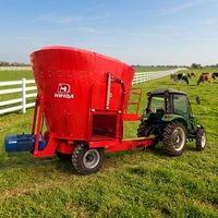 Chariot mélangeur d'aliments TMR pour bétail, deux types, remorqué par tracteur, machine de préparation de rations mixtes totales pour ferme laitière