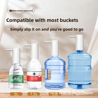 Pompe à eau portable mini rechargeable entièrement automatique à double pompe, boîtier ABS, alimentation 4W 5V, distribution rapide et quantitative d'eau