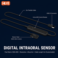 HEYI Sensor Intraoral Dental Profesional Clase II, Rayos X Digitales CMOS 19fps USB 2.0 Plug and Play, Instrumento Quirúrgico Veterinario