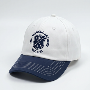 OEM Custom 6 Panel Embroidery Logo 2 Tone Baseball Caps Cotton Unstructured Dad <b>Hats</b> - Product Image 2