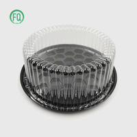 Boîte à gâteau dôme de qualité alimentaire recyclable 8 10 12 14 pouces Boîte à gâteau transparente