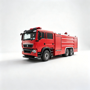 Camion de pompiers HOWO TX 6x4 à grand réservoir d'eau, poids lourd, 12000L, pour la station de pompiers de la ville et les opérations de sauvetage - Product Image 1