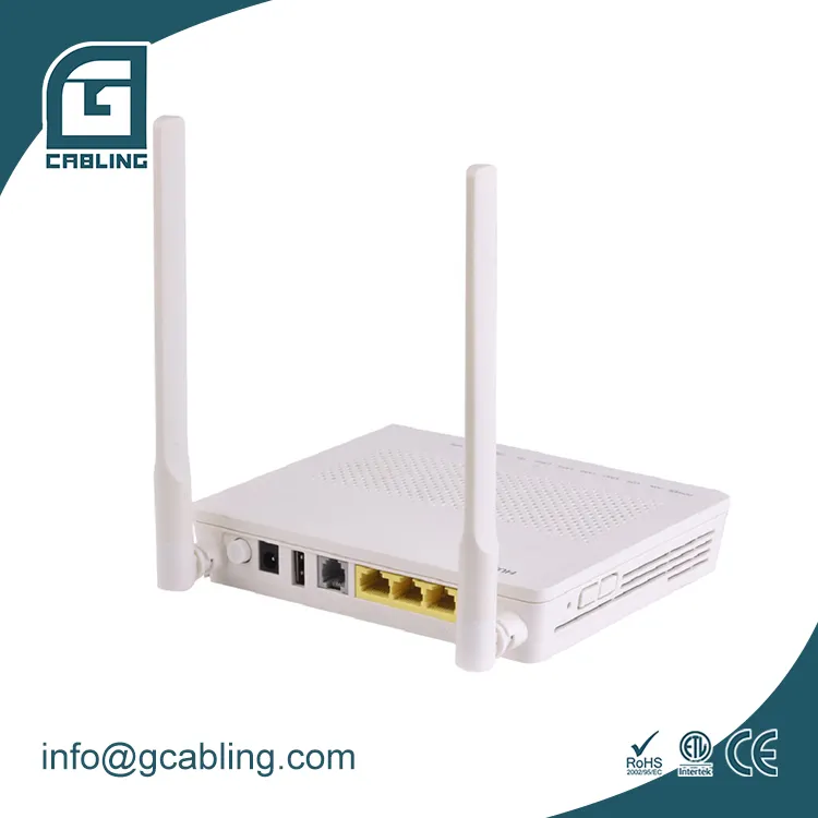 Gcabling Best price ONU XPON Wifi Modem English Firmware 1Ge+1Fe+Wifi+Catv EPON Gpon Onu Ont for fiber optic equipment network