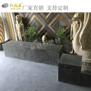 ม้านั่งปูนซีเมนต์ GRC รุ่น New Magic Stone หนา 3 ซม. สำหรับใช้งานกลางแจ้ง สวนสาธารณะ และโรงเรียน - Product Image 5