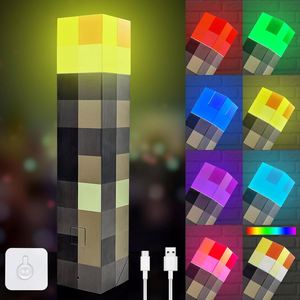 ไฟฉายเปลี่ยนสีได้ ไฟติดผนังแบบชาร์จ USB ไฟฉายติดผนัง ไฟกลางคืน - Product Image 1