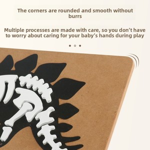 Creative 3D Wooden Assembly Game Multifunctional Educational Archaeology Puzzle Early Learning Dinosaur Fossil Cartoon <b>Toy</b> for - Product Image 2
