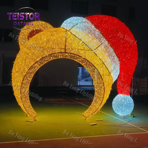 ซุ้มไฟประดับรูปทรงลูกบอลคริสต์มาส LED สำหรับตกแต่งกลางแจ้งในเทศกาลวันหยุด เหมาะสำหรับศูนย์การค้า สวนสาธารณะ และโครงการตกแต่งภูมิทัศน์เชิงพาณิชย์ - Product Image 3
