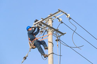 Outil d'escalade d'arbre industriel en acier réglable et antidérapant avec piquets, pour électriciens et techniciens, pour la sécurité sur poteaux en béton et travaux en hauteur, OEM