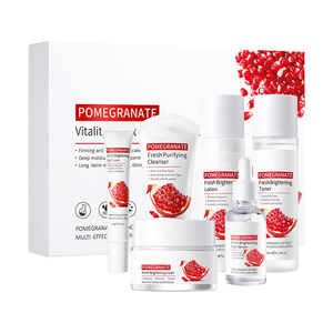 ชุดผลิตภัณฑ์ดูแลผิวหน้า ซีรีส์ทับทิมสด บำรุงผิวชุ่มชื้น ประกอบด้วย ครีมบำรุงผิวหน้า คลีนเซอร์ เอสเซนส์ และครีมบำรุงรอบดวงตา จัดส่งรวดเร็ว - Product Image 1