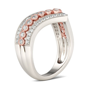 Anello Nuziale a Corona per Donne, Elegante Fascia Curva, Gioiello da Dito in Stile Europeo e Americano - Product Image 4