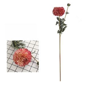 Crisantemo di dalia rosa bianco di seta artificiale di alta qualità per matrimonio speciale di san valentino laurea floreale - Product Image 6