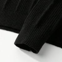 Pull tricoté décontracté à col rond, coupe ample, anti-boulochage, avec logo personnalisé ODM – Nouvelle collection automne-hiver