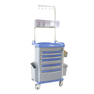 รถเข็นแพทย์ Help Health Hospital รุ่น M650 ABS พร้อมลิ้นชักและตู้เก็บของ สำหรับการพยาบาลและการรักษา - Product Image 4