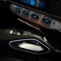 Kit de couverture de haut-parleur avec éclairage d'ambiance LED multicolore pour Mercedes Benz GLE/GLS W167 2020-2025, amélioration de l'atmosphère et décoration