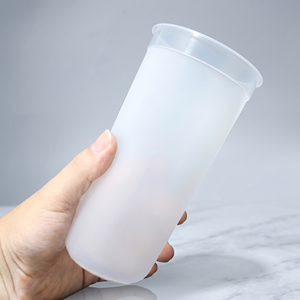 Gobelets en plastique rigide jetables en PP transparent givré à paroi simple, moulés par injection en forme de <span class=keywords><strong>U</strong></span>, pour smoothies, café glacé et <span class=keywords><strong>bubble</strong></span> <span class=keywords><strong>tea</strong></span> - Product Image 3