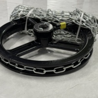 Roue à chaîne SS304/WCB avec trou pour vanne de régulation à haute pression, installation directe sans démontage de la molette, résistante à la corrosion